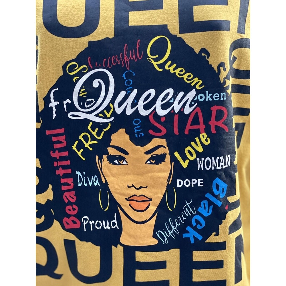 Afro Natural Hair Art Tee – Medium, Empowerment Graphic Shirt - Picture 8 of 8